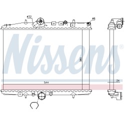 Radiateur Refroidissement Moteur Pour Peugeot 406 607 Citroën C5 I