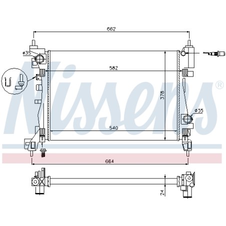 Radiateur Refroidissement Moteur Pour Opel Adam Corsa D E Vauxhall Adam