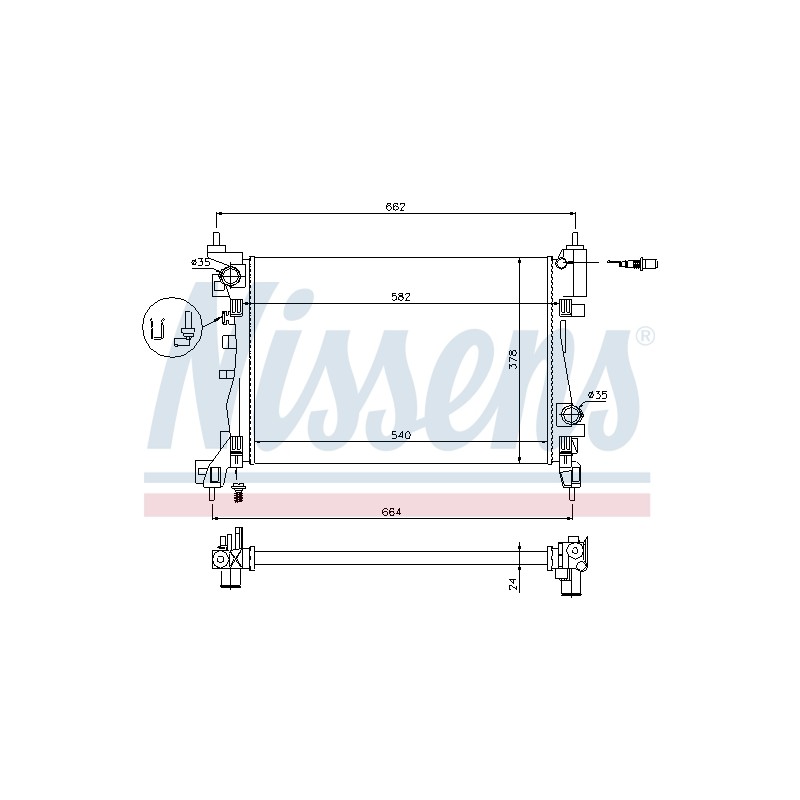 Radiateur Refroidissement Moteur Pour Opel Adam Corsa D E Vauxhall Adam
