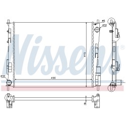 Radiateur Refroidissement Moteur Pour Renault Twingo II Wind 8200448553