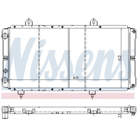 Radiateur Refroidissement Moteur Pour Peugeot J5 Alfa Romeo Citroën C25 7555444