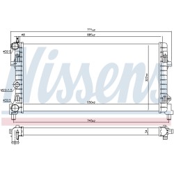 Radiateur Refroidissement Moteur Pour VW Audi Seat Ibiza IV Skoda 6R0.121.253A