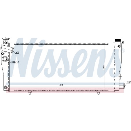 Radiateur Refroidissement Moteur Pour Peugeot 205 - I II 1300.K6 1300.K8 1300.X1