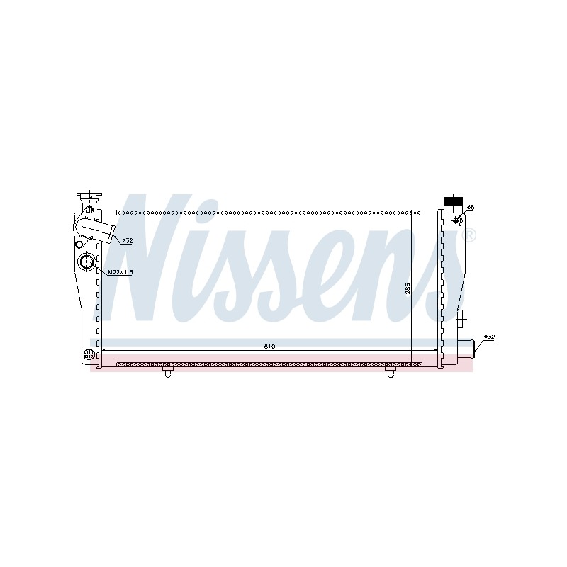 Radiateur Refroidissement Moteur Pour Peugeot 205 - I II 1300.K6 1300.K8 1300.X1