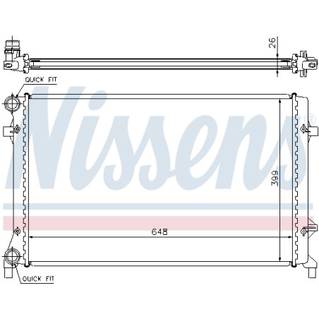 Radiateur Refroidissement Moteur Pour VW Audi Seat Altea Skoda 1K0.121.251CD