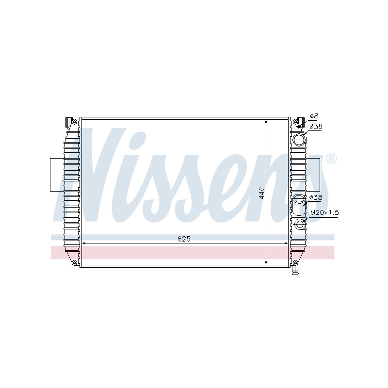 Radiateur Refroidissement Moteur Pour Iveco Daily II 503643946 938.18439