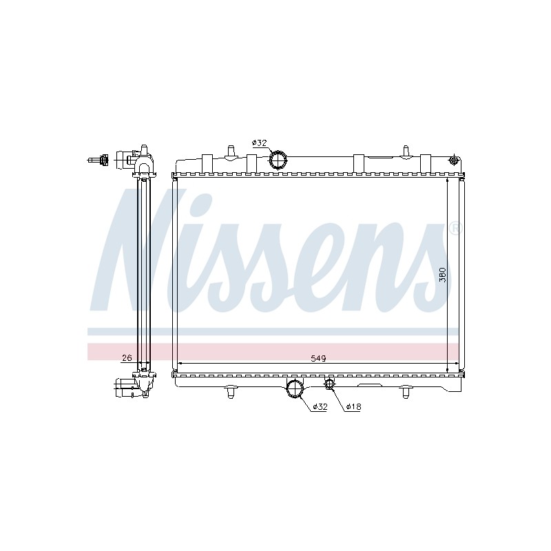 Radiateur Refroidissement Moteur Pour Peugeot 307 Citroën C4 I Xsara