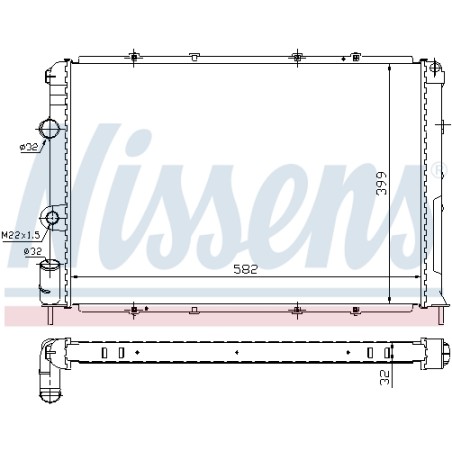 Radiateur Refroidissement Moteur Pour Renault Megane I Scenic 7700838133