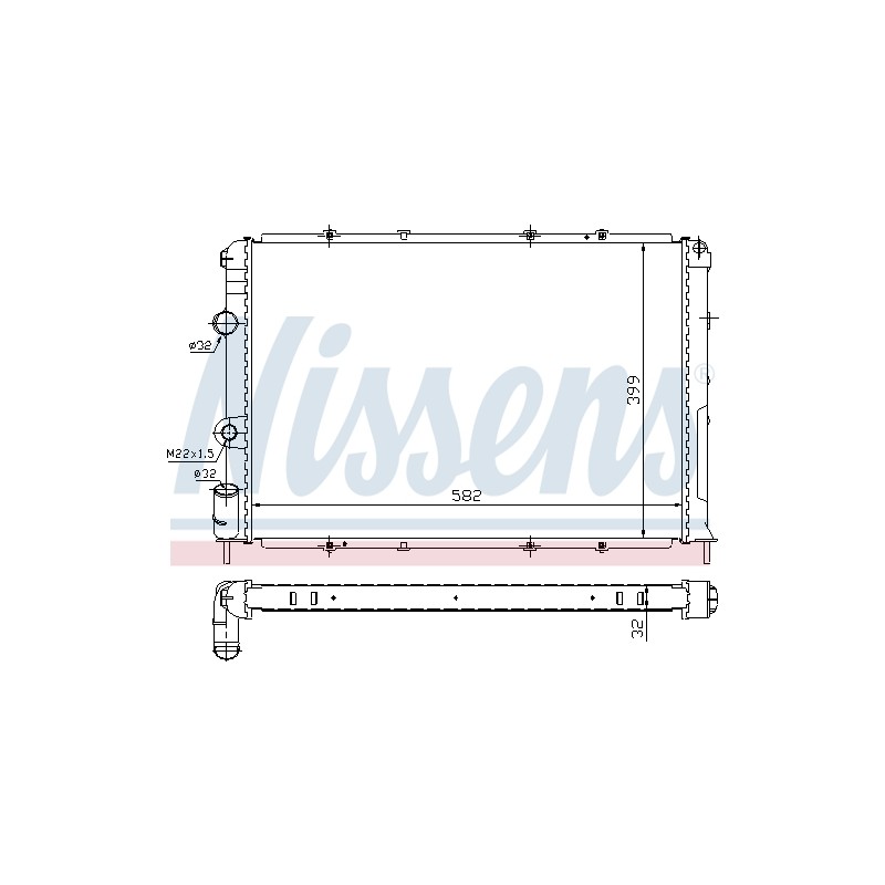 Radiateur Refroidissement Moteur Pour Renault Megane I Scenic 7700838133