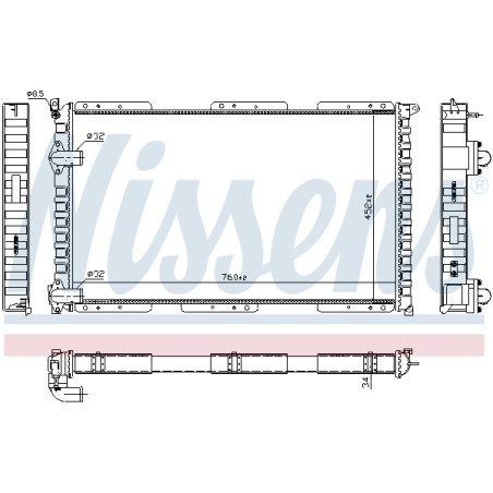 Radiateur Refroidissement Moteur Pour Renault Master II Opel Movano 7701499796