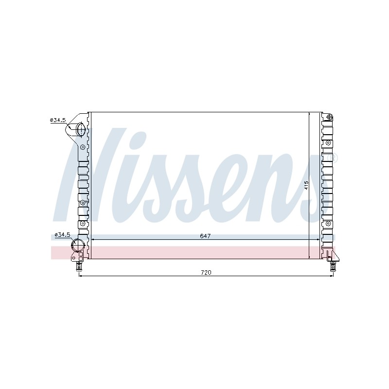 Radiateur Refroidissement Moteur Pour Fiat Doblo 46749005 46803039 51779231