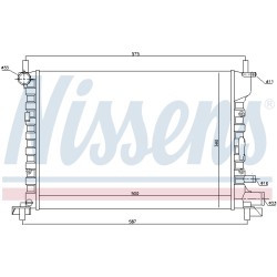 Radiateur Refroidissement Moteur Pour Ford Fiesta IV Puma 1001859 1098807