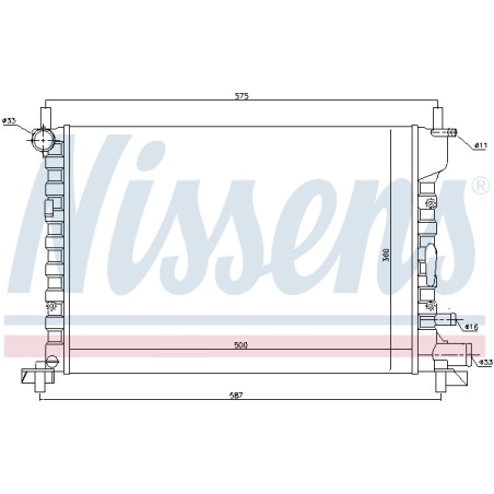 Radiateur Refroidissement Moteur Pour Ford Fiesta IV Puma 1001859 1098807