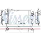Radiateur Refroidissement Moteur Pour Opel Combo/Monospace Combo Tour Corsa C
