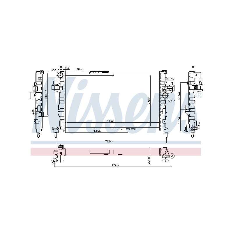 Radiateur Refroidissement Moteur Pour Opel Combo/Monospace Combo Tour Corsa C