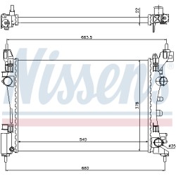 Radiateur Refroidissement Moteur Pour Opel Corsa D Fiat Grande Punto 1300279