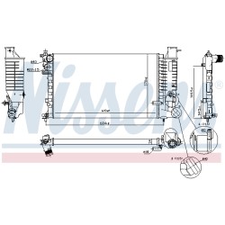 Radiateur Refroidissement Moteur Pour Peugeot 306 Citroën ZX 1301JJ 1301KG