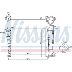 Radiateur Refroidissement Moteur Pour Citroën Xsara ZX 1301.J8 1301.J9 1301.TG