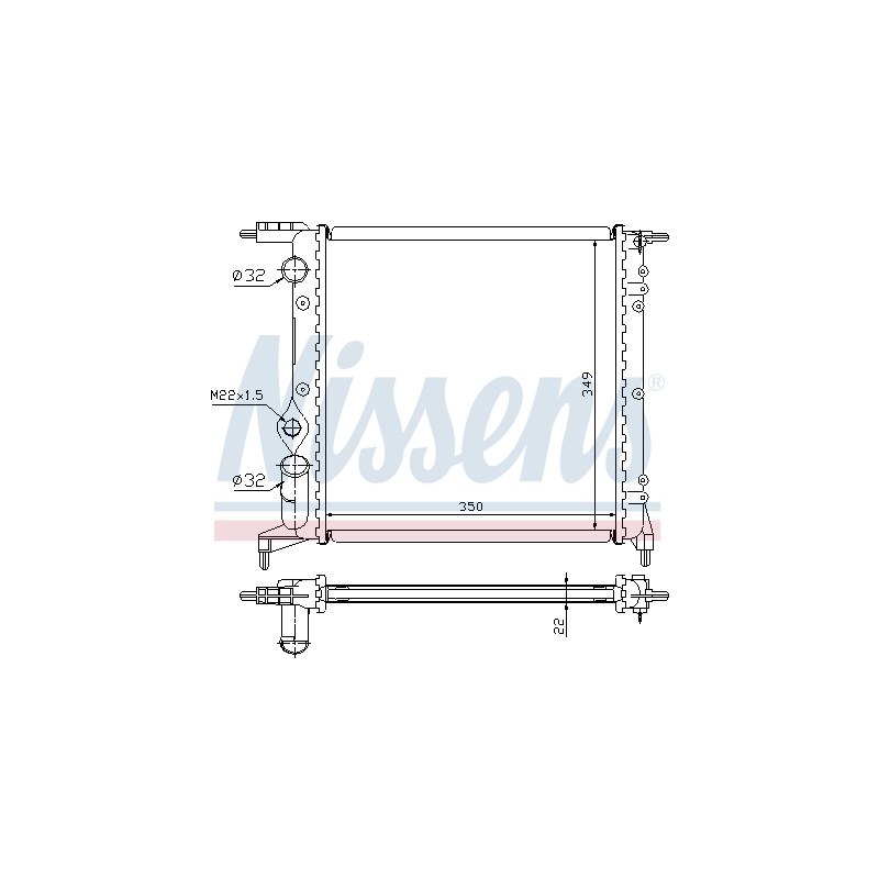 Radiateur Refroidissement Moteur Pour Renault Clio I 7701034768