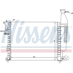 Radiateur Refroidissement Moteur Pour Peugeot Partner Citroën Berlingo 1330.07