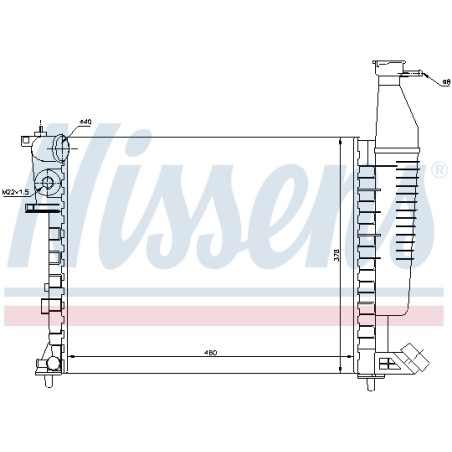 Radiateur Refroidissement Moteur Pour Peugeot Partner Citroën Berlingo 1330.07