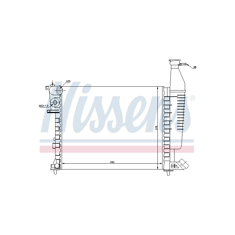 Radiateur Refroidissement Moteur Pour Peugeot Partner Citroën Berlingo 1330.07