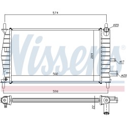 Radiateur Refroidissement Moteur Pour Ford Fiesta IV Mazda 121 III