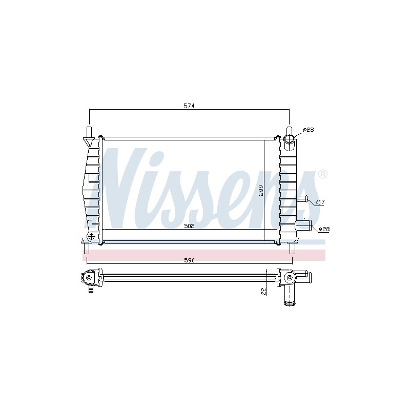 Radiateur Refroidissement Moteur Pour Ford Fiesta IV Mazda 121 III
