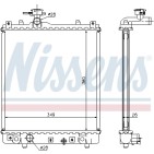 Radiateur Refroidissement Moteur Pour Opel Suzuki Subaru Vauxhall 1300220