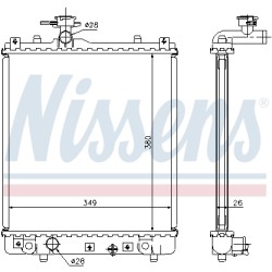 Radiateur Refroidissement Moteur Pour Opel Suzuki Subaru Vauxhall 1300220