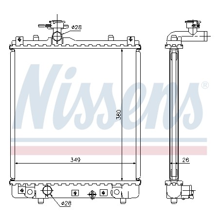 Radiateur Refroidissement Moteur Pour Opel Suzuki Subaru Vauxhall 1300220