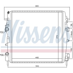 Radiateur Refroidissement Moteur Pour Renault Kangoo Nissan Kubistar 7701473785