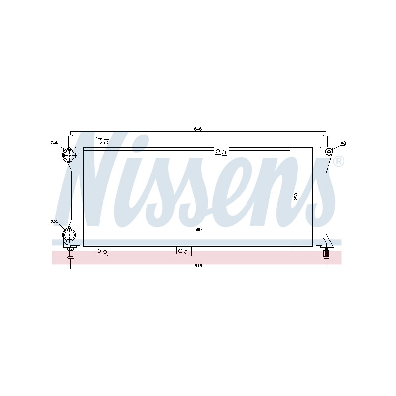 Radiateur Refroidissement Moteur Pour Fiat Panda 46777410 46825900 51702859