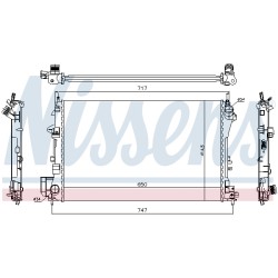 Radiateur Refroidissement Moteur Pour Opel Cadillac Saab 9-3 Vauxhall 1300244