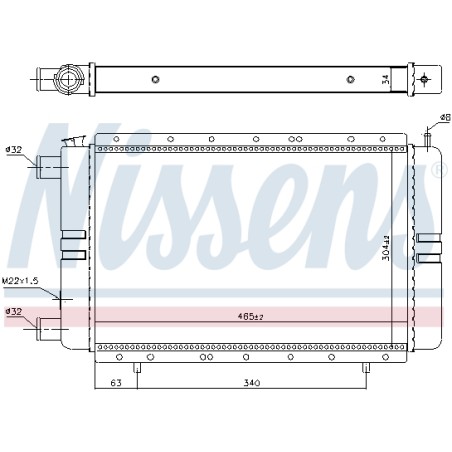 Radiateur Refroidissement Moteur Pour Renault 18 Fuego Trafic 7700657109