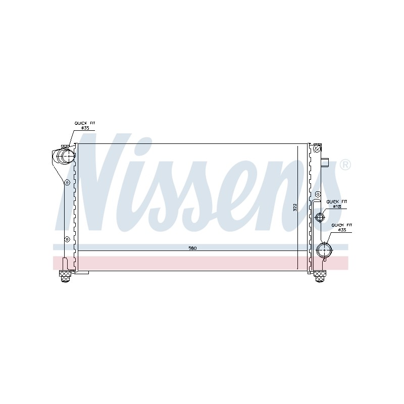 Radiateur Refroidissement Moteur Pour Fiat Panda 46798743 51729373 51773194