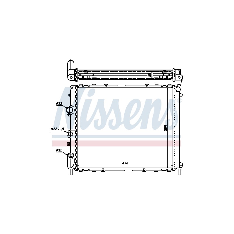 Radiateur Refroidissement Moteur Pour Renault Clio II Kangoo 7700417175