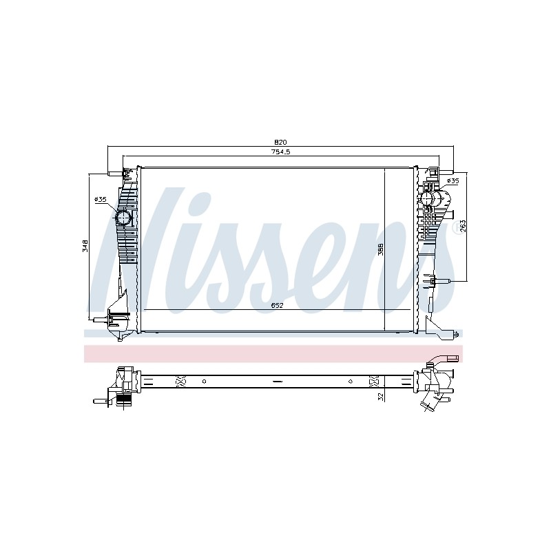 Radiateur Refroidissement Moteur Pour Renault Fluence Megane CC III 21410-0057R
