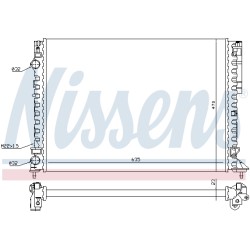 Radiateur Refroidissement Moteur Pour Renault Espace III Laguna I 7701045345