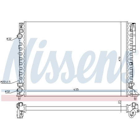 Radiateur Refroidissement Moteur Pour Renault Espace III Laguna I 7701045345