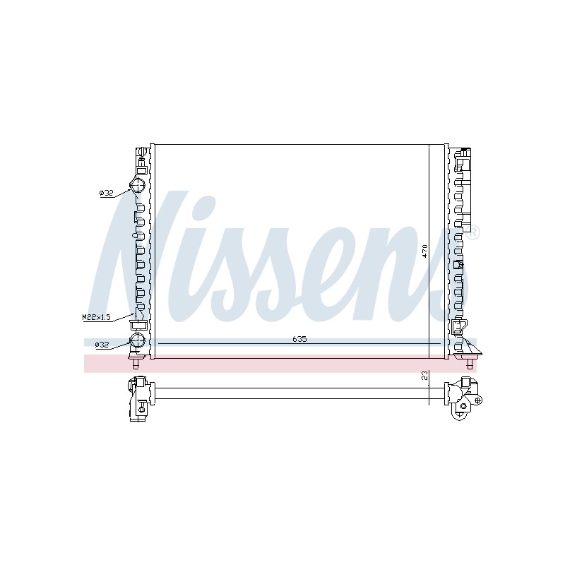 Radiateur Refroidissement Moteur Pour Renault Espace III Laguna I 7701045345
