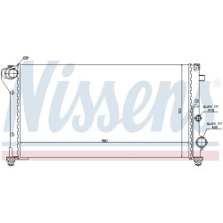 Radiateur Refroidissement Moteur Pour Fiat Panda K51759807 K51773195