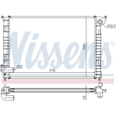 Radiateur Refroidissement Moteur Pour Mini Mini 1475550 17101475550 BTP5509