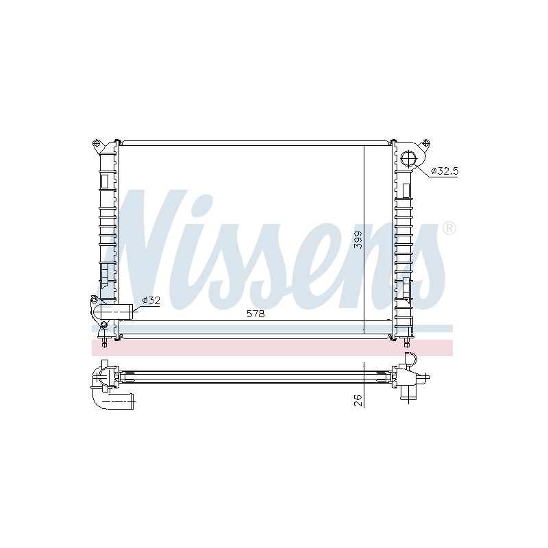 Radiateur Refroidissement Moteur Pour Mini Mini 1475550 17101475550 BTP5509