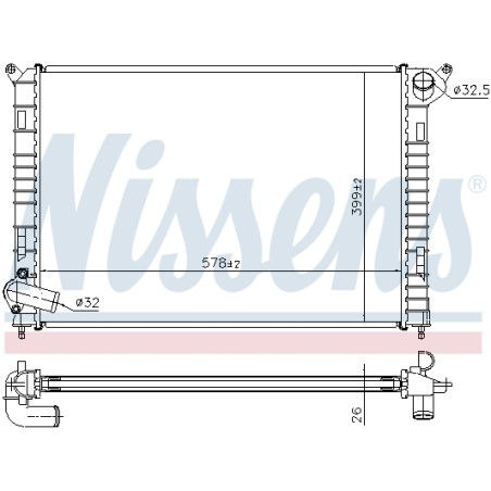 Radiateur Refroidissement Moteur Pour Mini Mini 1710.7.509.714 17117570821