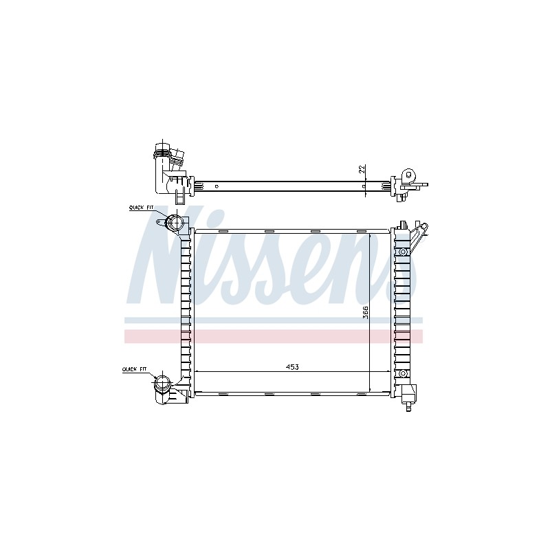 Radiateur Refroidissement Moteur Pour Mini Mini 1711.7.788.753 7.788.753