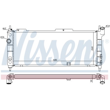 Radiateur Refroidissement Moteur Pour Opel Chevrolet Vauxhall 1300152 52459323