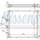 Radiateur Refroidissement Moteur Pour Renault Kangoo 7700304932 7700312858