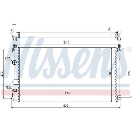 Radiateur Refroidissement Moteur Pour Opel Movano 4415064 4415066 4415068