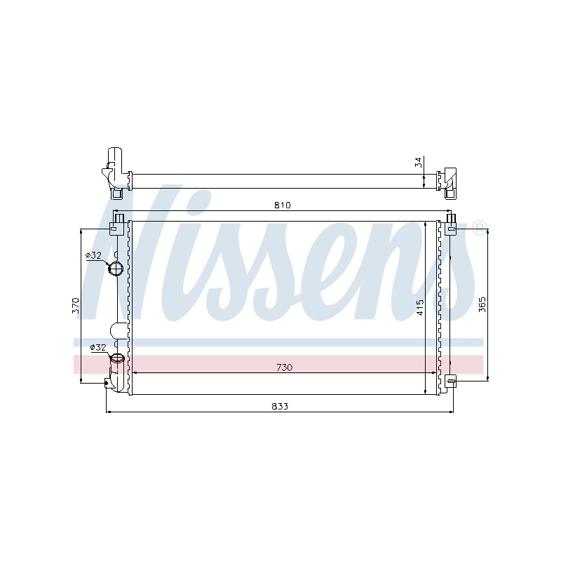 Radiateur Refroidissement Moteur Pour Opel Movano 4415064 4415066 4415068